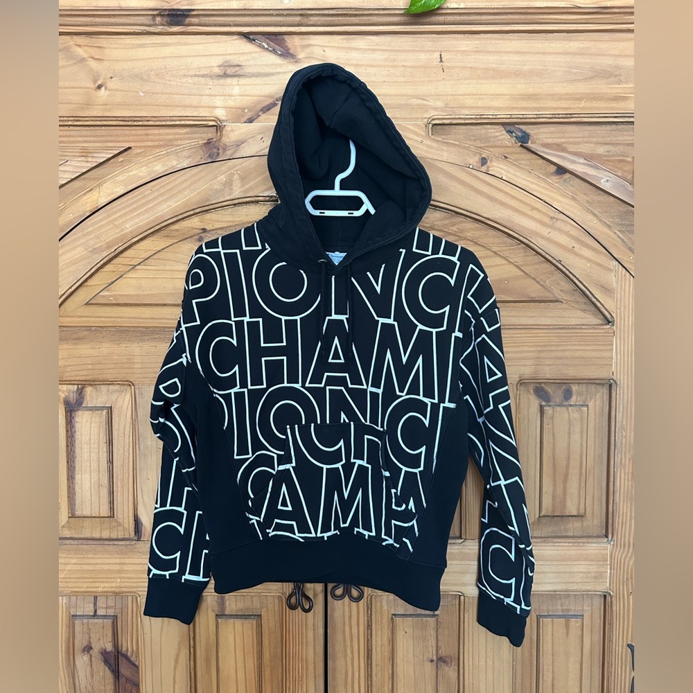 CHAMPION Reverse Weave All-Over Block Letter Hoodie